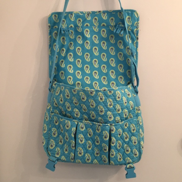 Vera Bradley Bermuda Blue Messenger Crossbody Bag - Picture 1 of 8